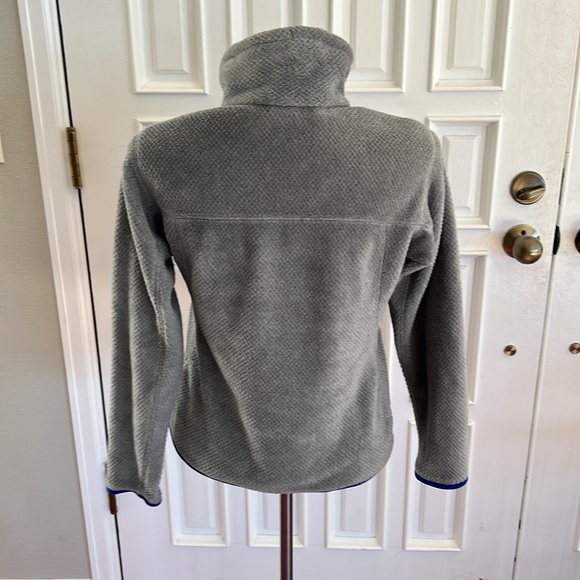 Patagonia Re-Tool Snap T Fleece Pullover Sweatshirt Grey Blue - Picture 3 of 6